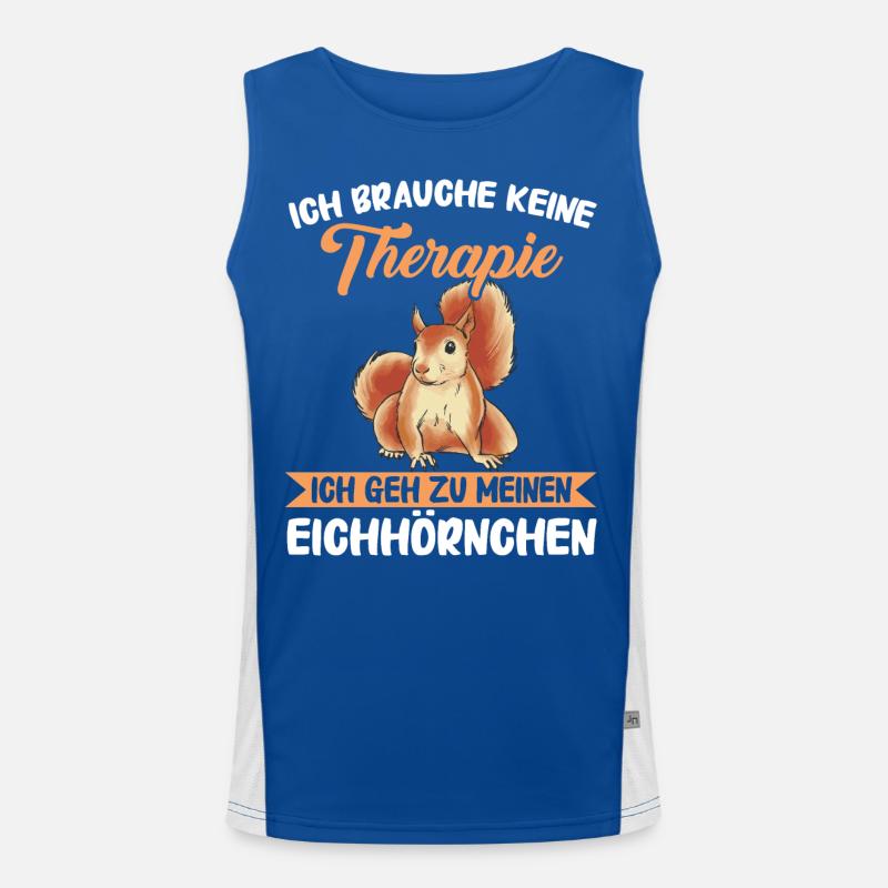 Eichhörnchen Baumhörnchen Squirrel Funktionelles Kontrast-Tank Top für Männer 