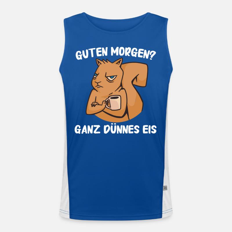 Eichhörnchen Baumhörnchen Squirrel Funktionelles Kontrast-Tank Top für Männer 