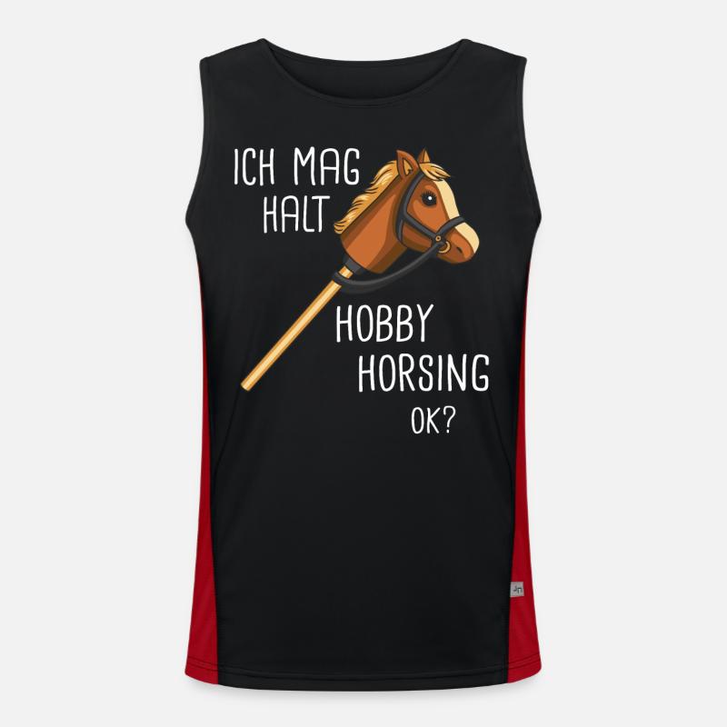 Hobby Horsing Steckenpferd Hobbyhorsing Funktionelles Kontrast-Tank Top für Männer 