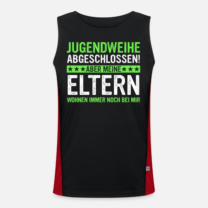 Jugendweihe Mädchen Junge Erwachsen Funktionelles Kontrast-Tank Top für Männer 