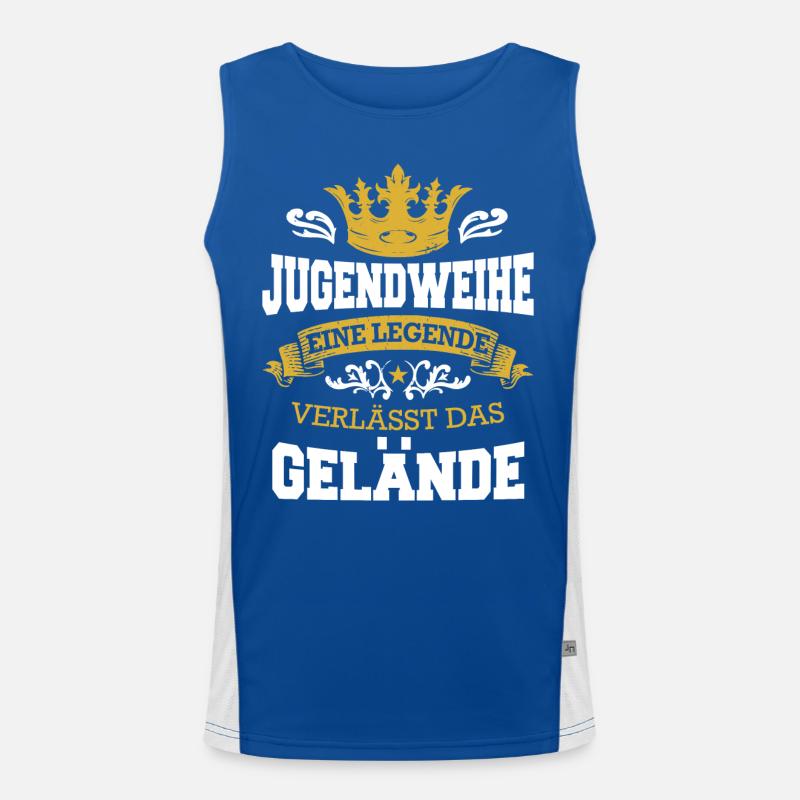 Jugendweihe Mädchen Junge Erwachsen Funktionelles Kontrast-Tank Top für Männer 