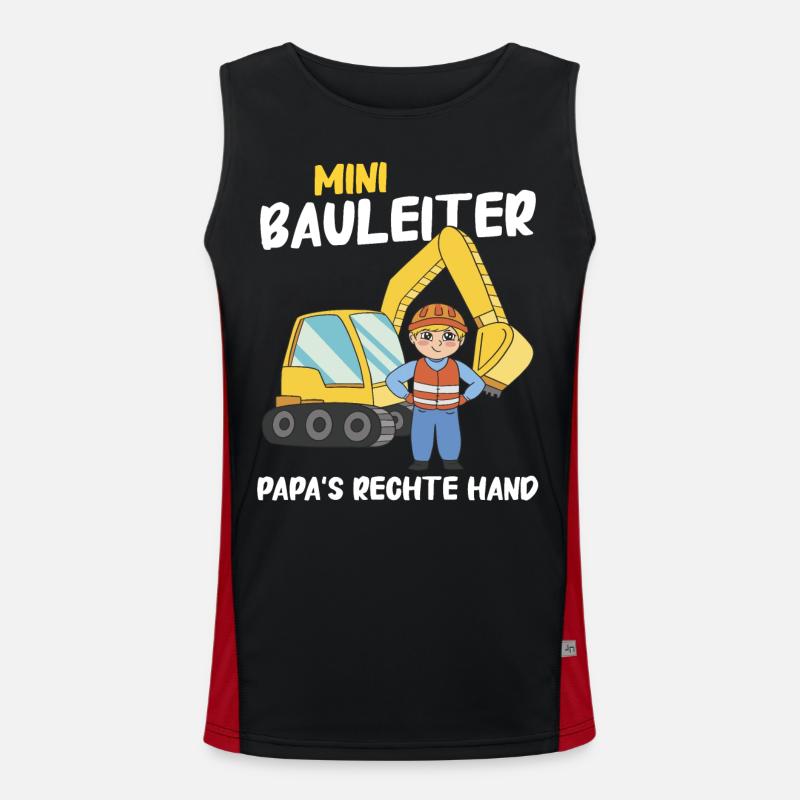 Bauleiter Bauleitung Funktionelles Kontrast-Tank Top für Männer 