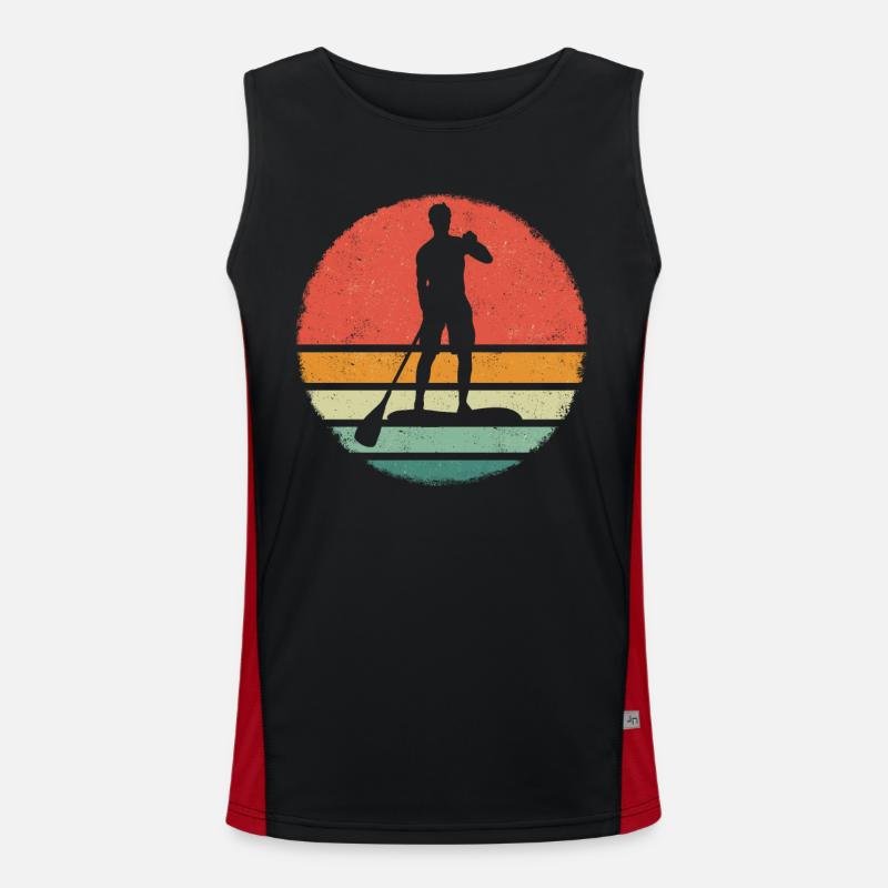 Stand up Paddle SUP Board Surf Paddle Paddle Débardeur respirant contrasté Homme 