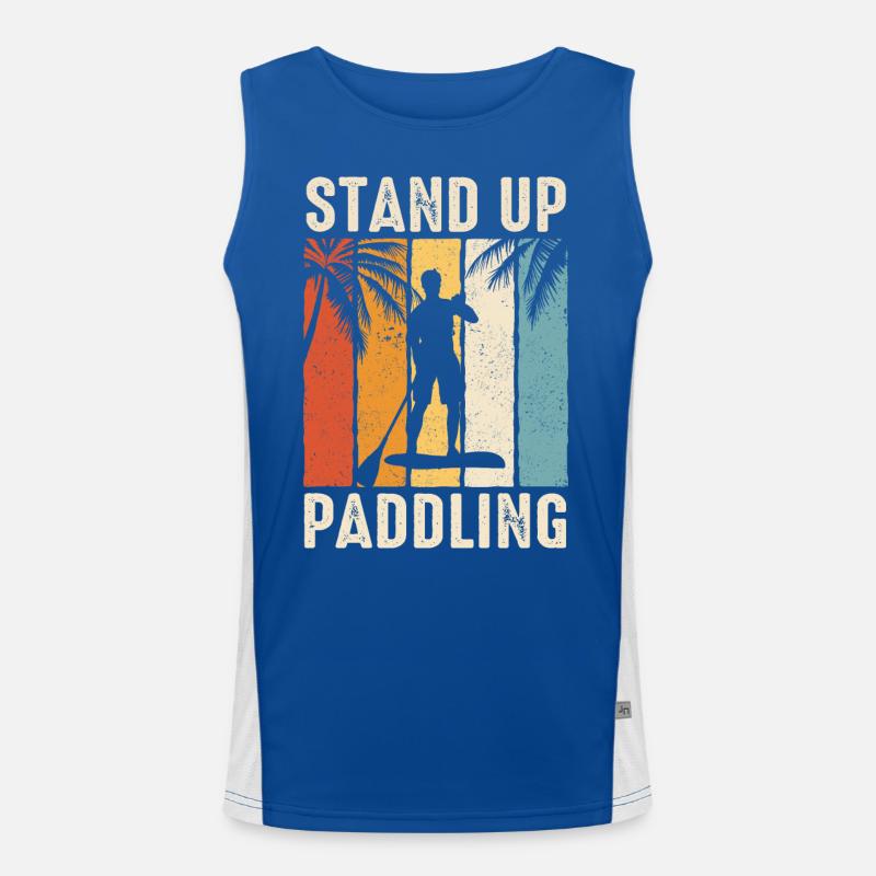 Stand up Paddle SUP Board Surf Paddle Paddle Débardeur respirant contrasté Homme 