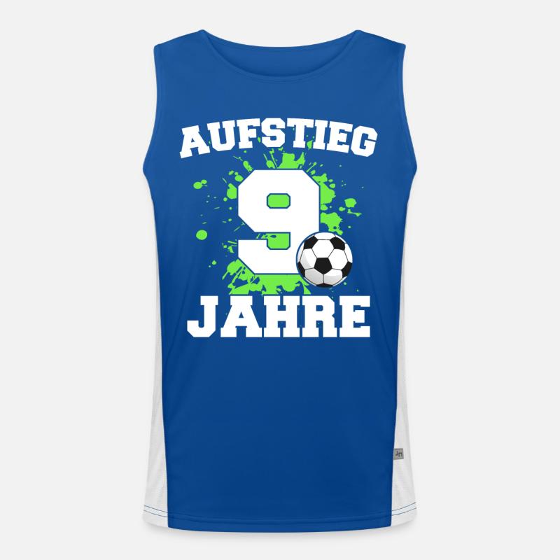 Geschenk 9 Jahre Geburtstagskind Funktionelles Kontrast-Tank Top für Männer 