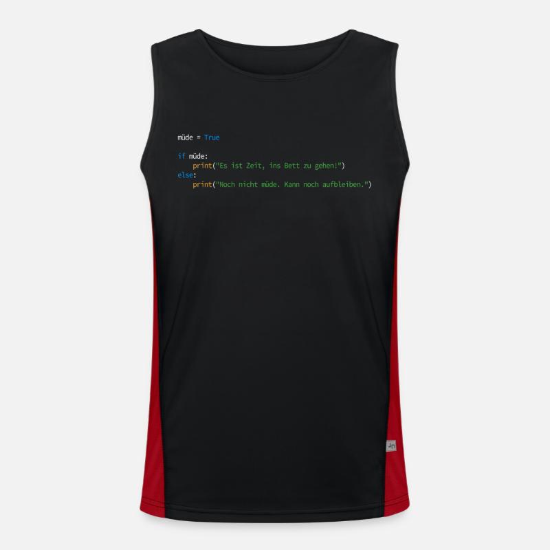 Programmer, Computer Scientist, Nerd, Software Engineer Men's Functional Contrast Tank Top 
