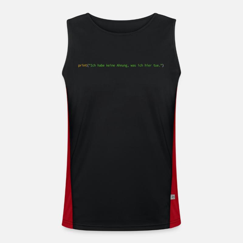 Programmierer Informatiker Nerd Softwareingenieur Funktionelles Kontrast-Tank Top für Männer 