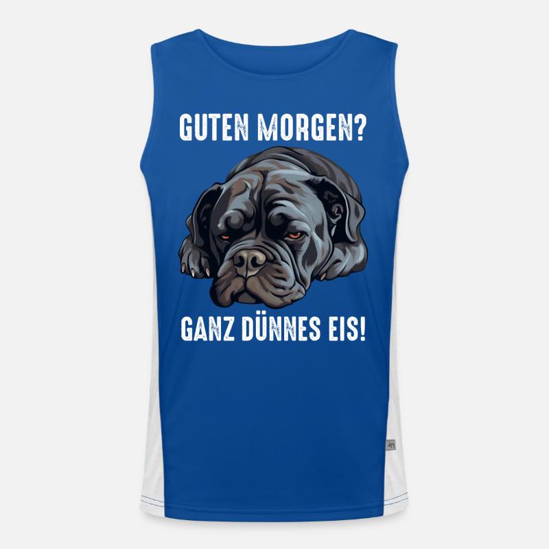 Cane Corso Italiano Hund Funktionelles Kontrast-Tank Top für Männer 