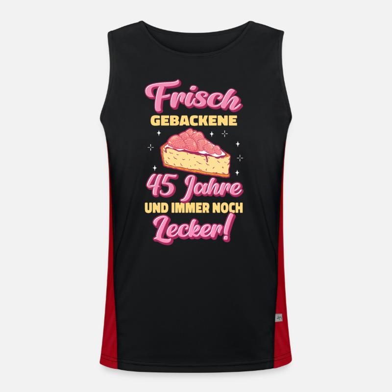 Geschenk 45 Jahre Geburtstagskind Funktionelles Kontrast-Tank Top für Männer 