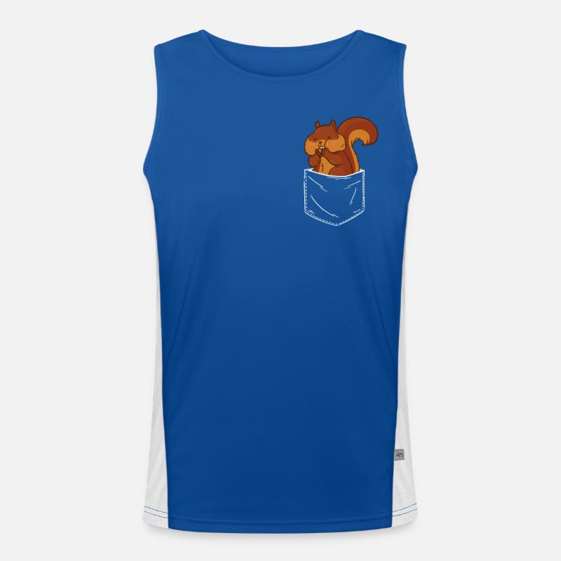 Écureuil arboricole Écureuil Débardeur respirant contrasté Homme 