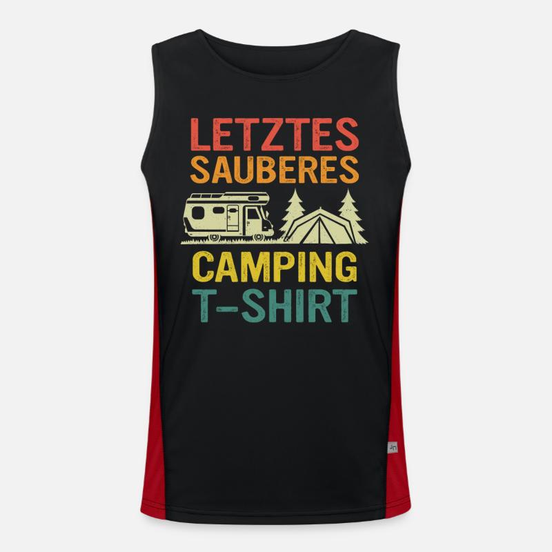 Camping Wohnwagen Camper Funktionelles Kontrast-Tank Top für Männer 