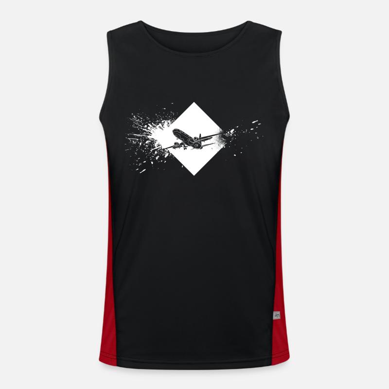 Airplane Airplane Men's Functional Contrast Tank Top 