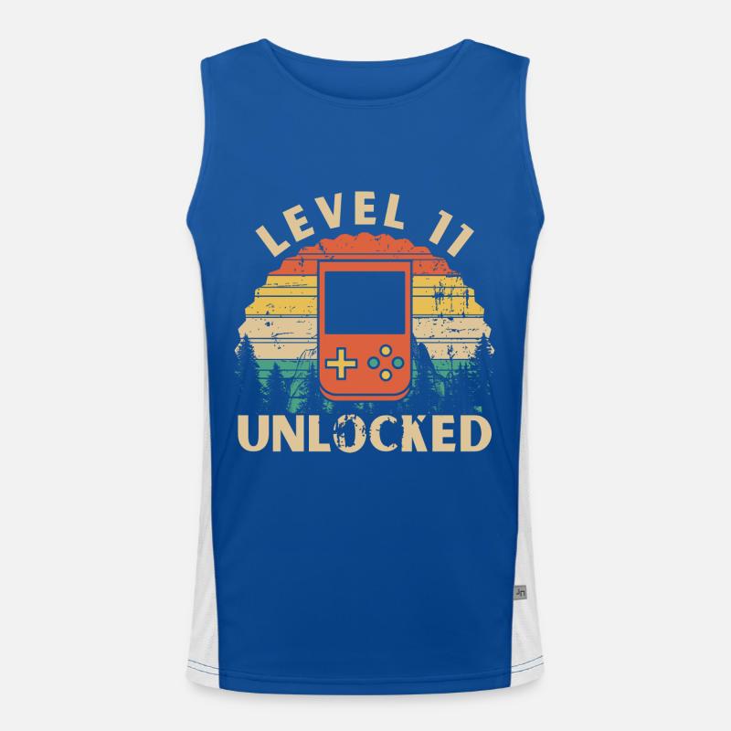 Level 11 freigeschaltet Funktionelles Kontrast-Tank Top für Männer 