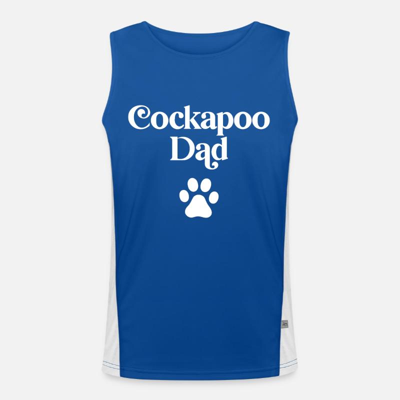 Papa Cockapoo Débardeur respirant contrasté Homme 