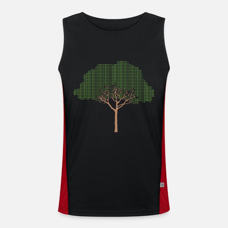 Binary Tree Admin Hacker Coder Programmierer Funktionelles Kontrast-Tank Top für Männer 
