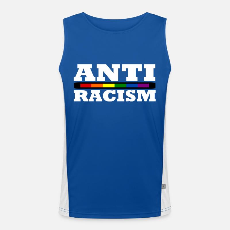 Anti-racism Men's Functional Contrast Tank Top 