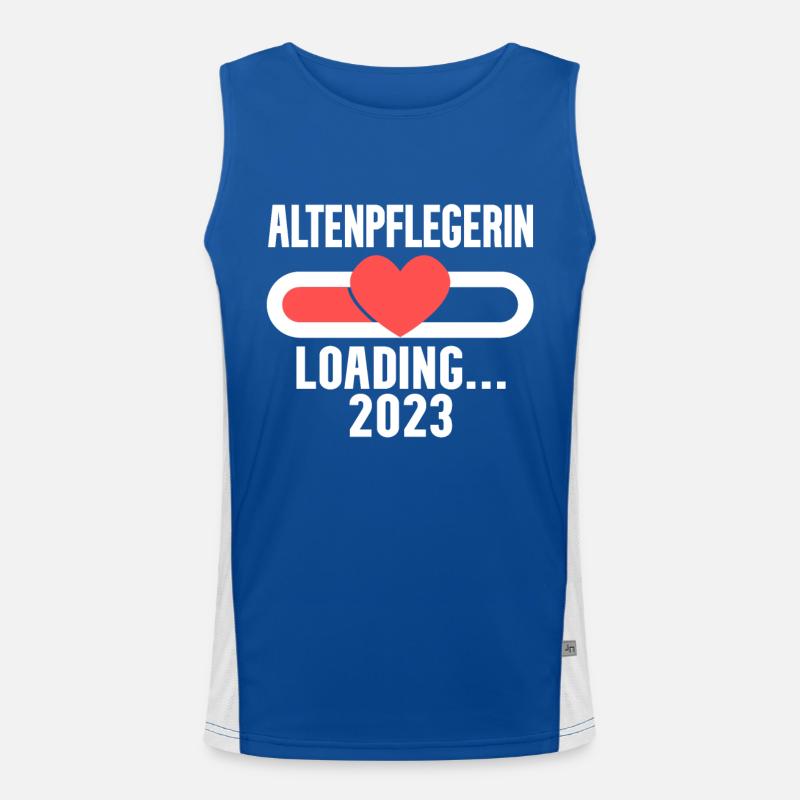 Altenpflegerin 2023 Loading Funktionelles Kontrast-Tank Top für Männer 