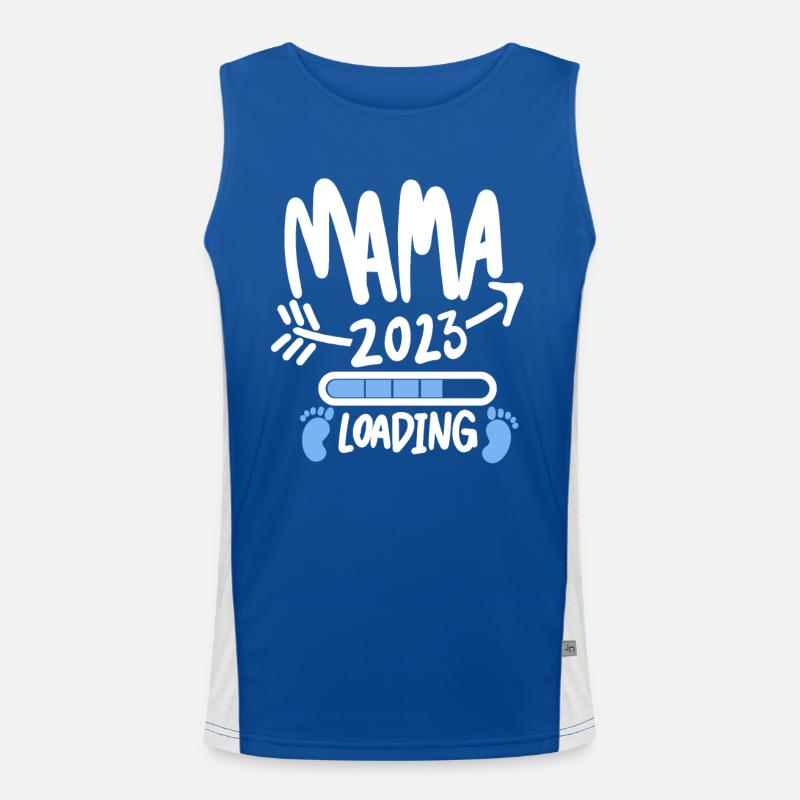 Maman 2023 Mère Grossesse Enceinte Débardeur respirant contrasté Homme 