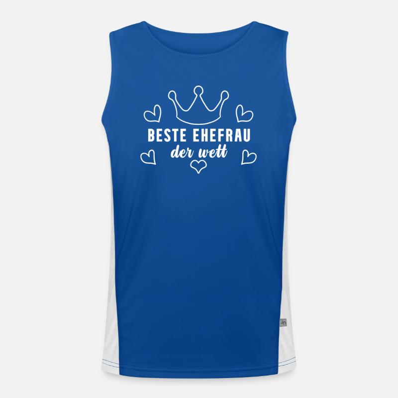 Beste Ehefrau Funktionelles Kontrast-Tank Top für Männer 