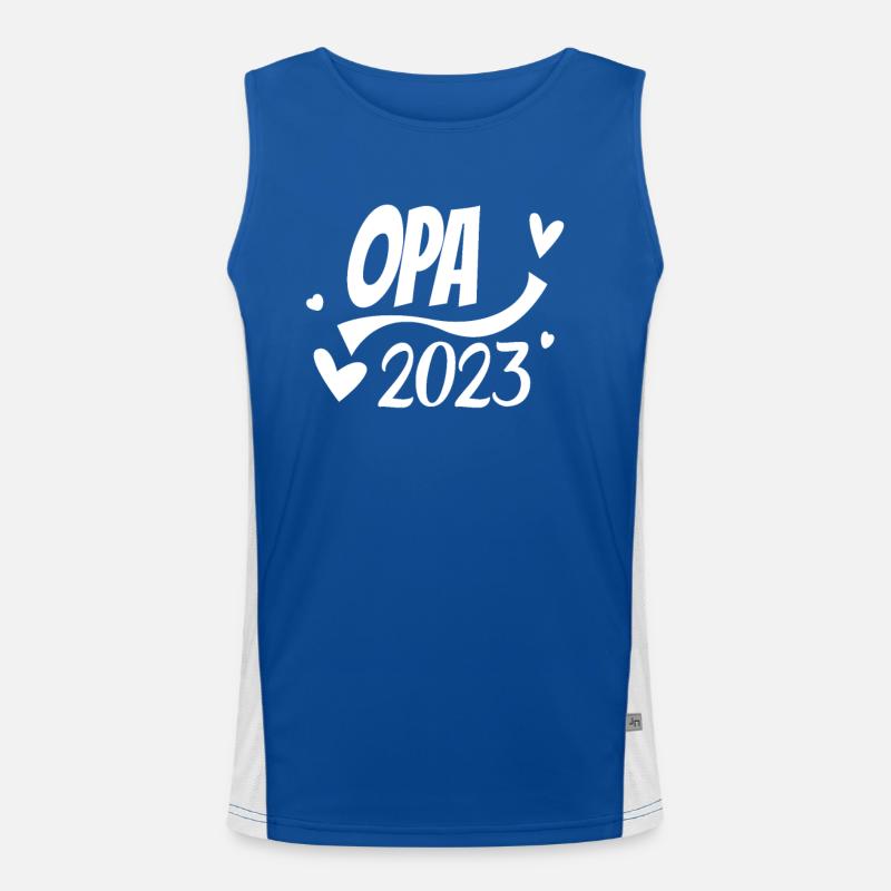 Opa 2023 Funktionelles Kontrast-Tank Top für Männer 