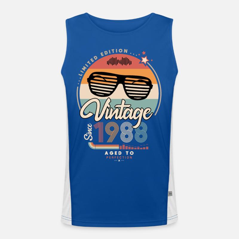 Vintage since 1988 Men's Functional Contrast Tank Top 