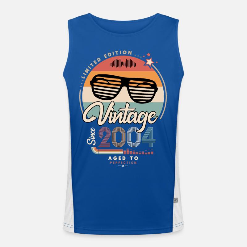Vintage since 2004 Men's Functional Contrast Tank Top 