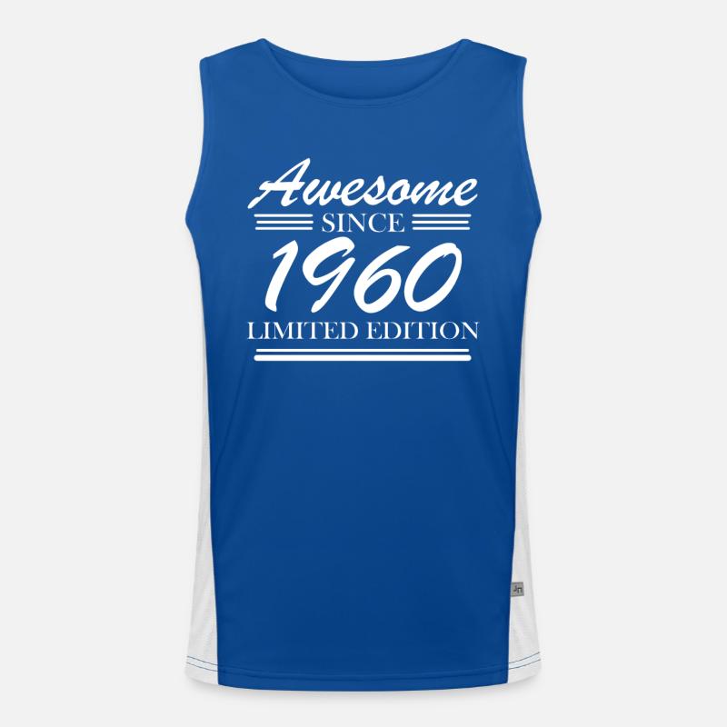 1960 Funktionelles Kontrast-Tank Top für Männer 