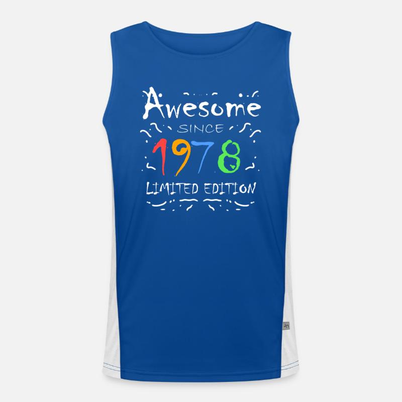 1978 Funktionelles Kontrast-Tank Top für Männer 