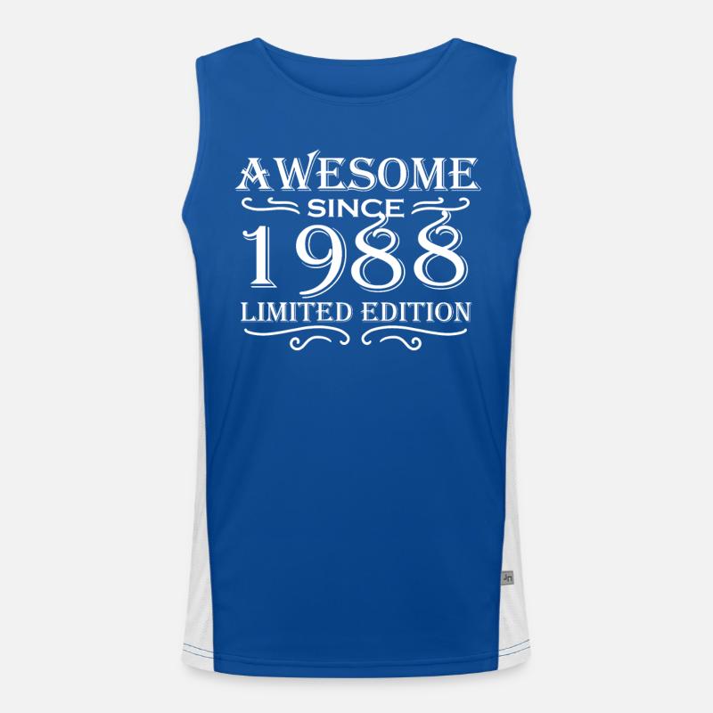 1988 Funktionelles Kontrast-Tank Top für Männer 