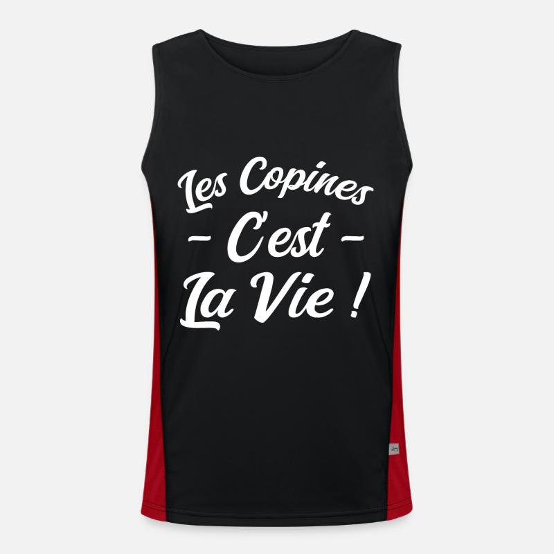 Les Copines c'est La Vie Débardeur respirant contrasté Homme 