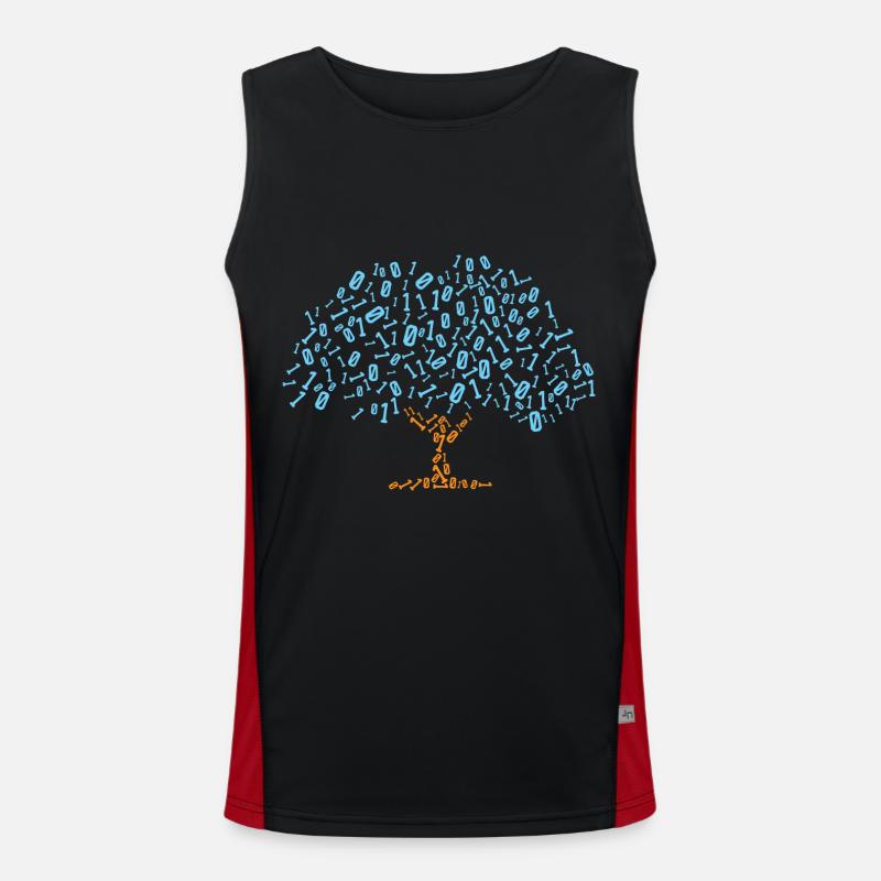 Binary Tree Admin Hacker Coder Programmierer Funktionelles Kontrast-Tank Top für Männer 