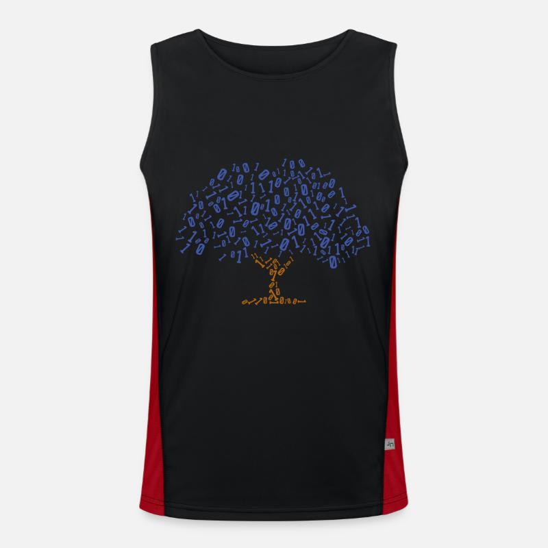 Binary Tree Admin Hacker Coder Programmierer Funktionelles Kontrast-Tank Top für Männer 