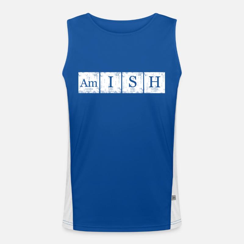 Amish nerd geek tableau périodique Débardeur respirant contrasté Homme 