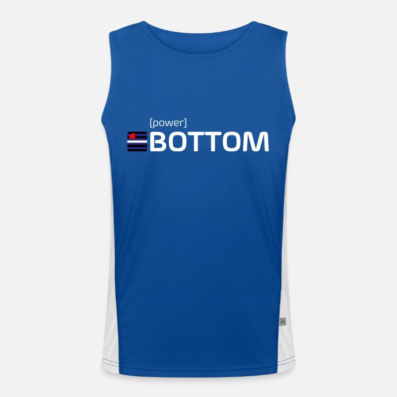 [power] BOTTOM Funktionelles Kontrast-Tank Top für Männer 