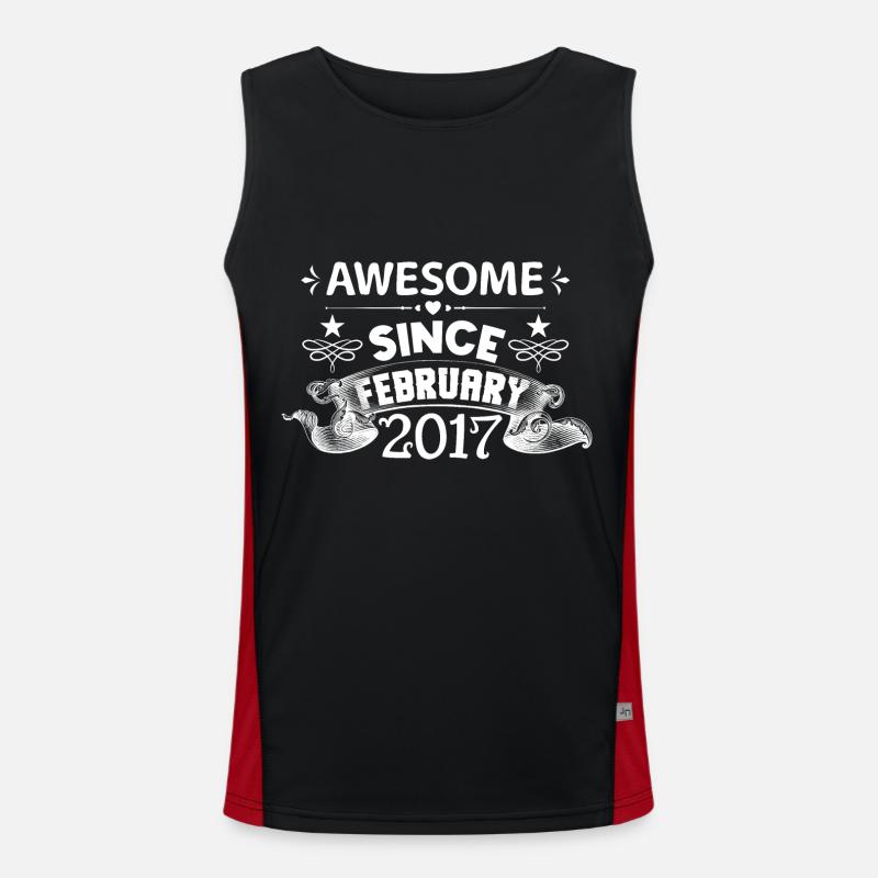 February 2017 | Awesome since February 2017 Débardeur respirant contrasté Homme 