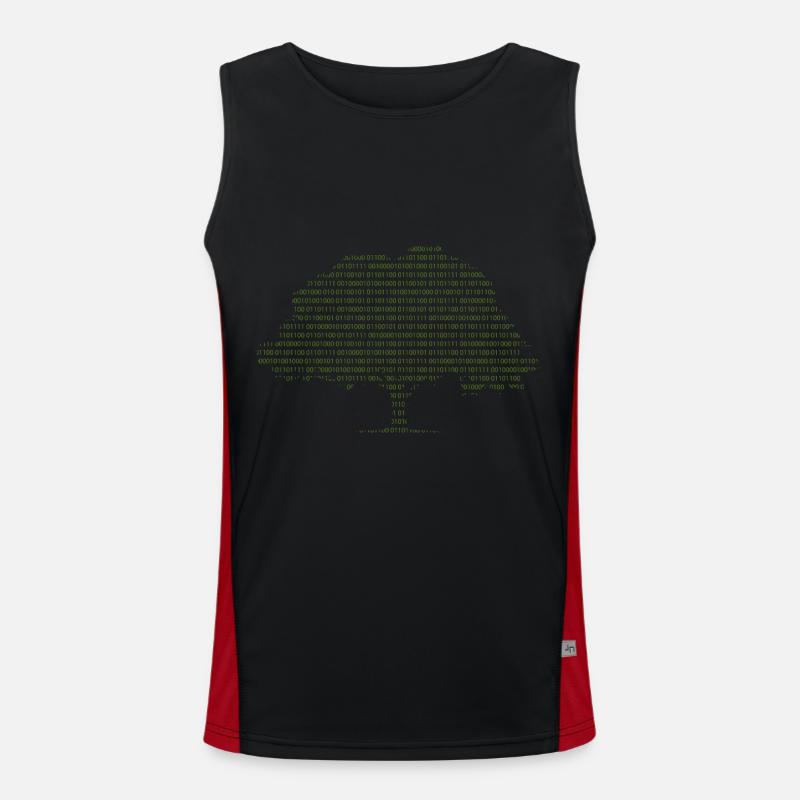 Binary Tree Admin Hacker Coder Programmierer Funktionelles Kontrast-Tank Top für Männer 