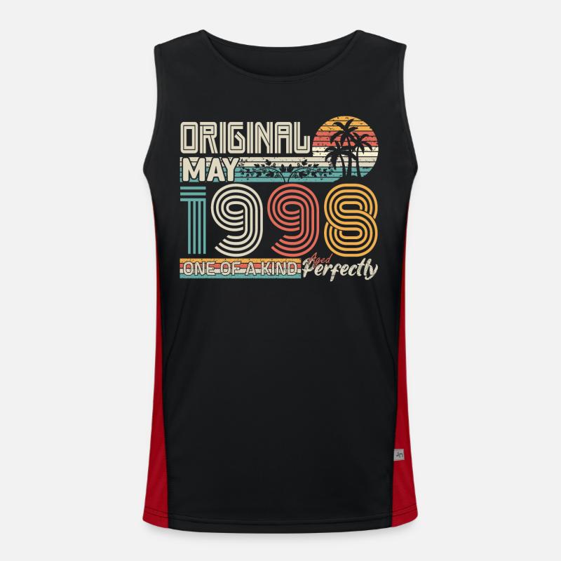 May 1998 anniversary May 1998 gift 1998 Men's Functional Contrast Tank Top 