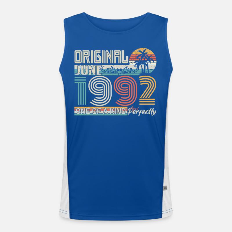 Juni 1992 Juni-Jubiläum Juni 1992 Funktionelles Kontrast-Tank Top für Männer 
