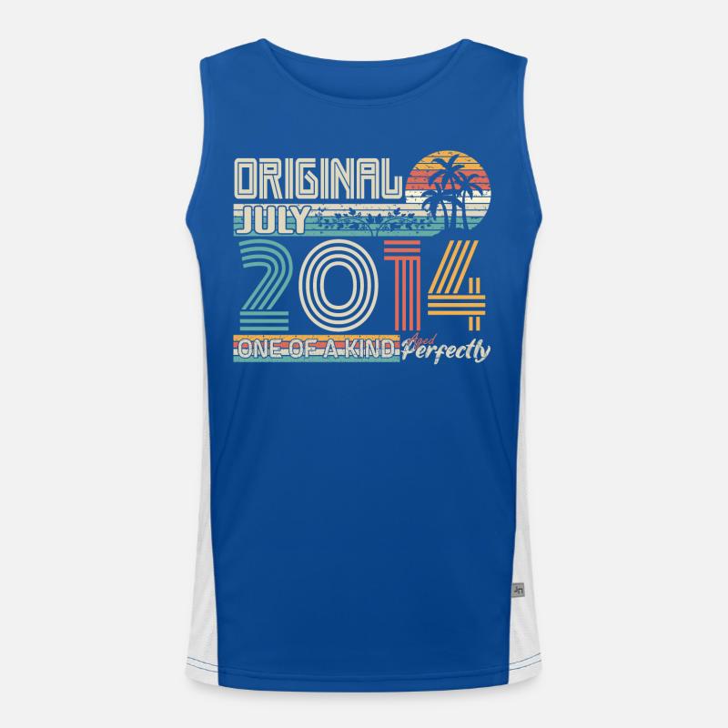 Juli 2014 Geburtstag Juli 2014 Geschenk Funktionelles Kontrast-Tank Top für Männer 