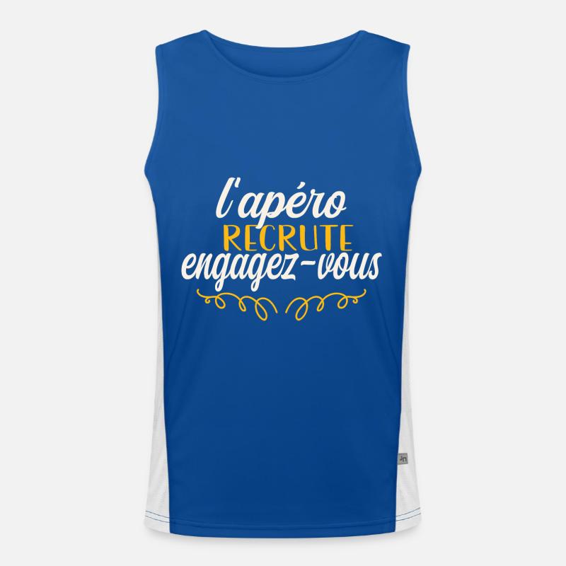 apéro recrute engagez vous Débardeur respirant contrasté Homme 