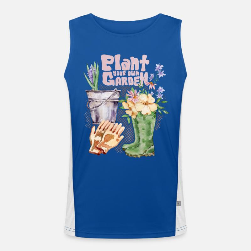 Gärtner, Garten, Gartenarbeit Spruch Funktionelles Kontrast-Tank Top für Männer 
