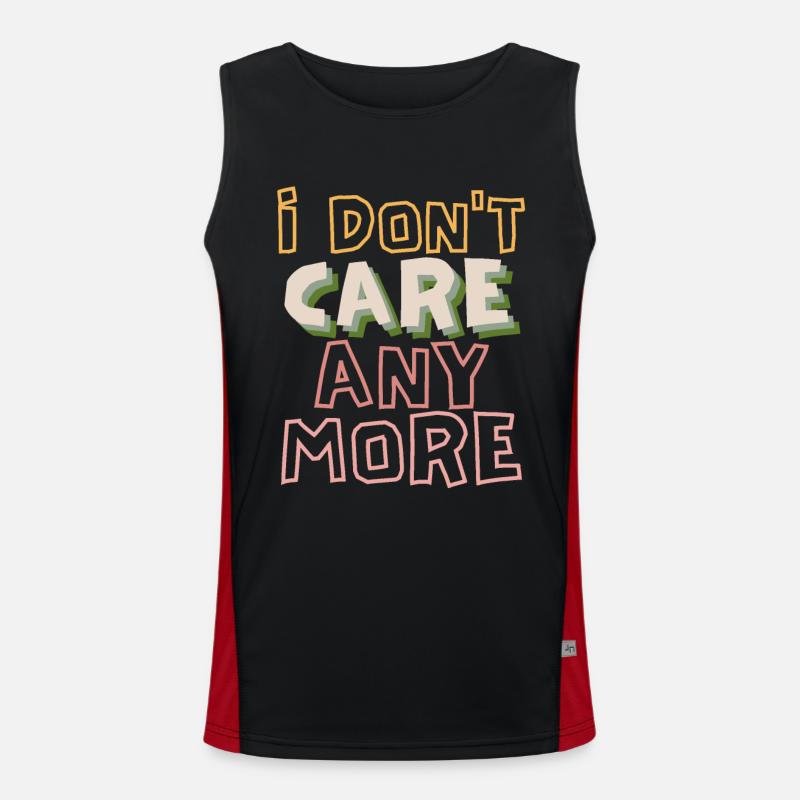 Frustration, sarcasm saying, introverted disillusionment Men's Functional Contrast Tank Top 