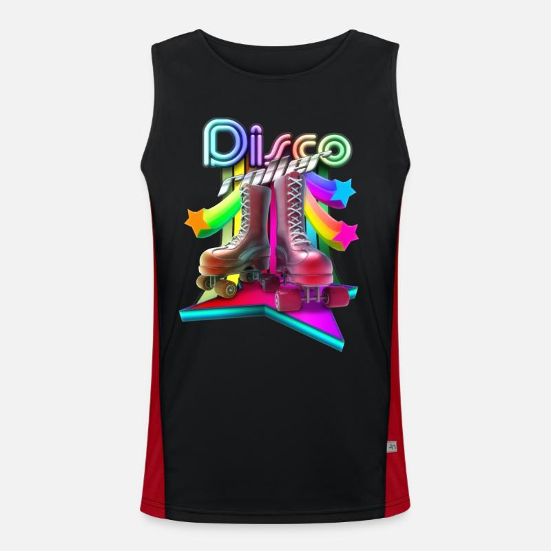 Disco rouleau 3D Débardeur respirant contrasté Homme 