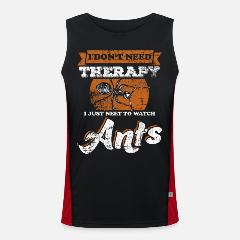 Watching ants Men's Functional Contrast Tank Top 