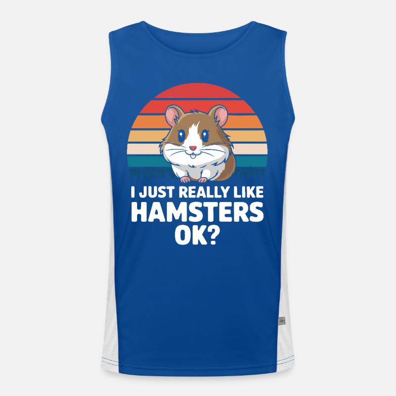 Hamster Men's Functional Contrast Tank Top 
