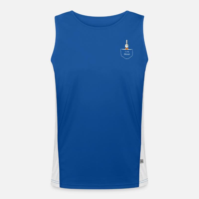 To the Moon Funktionelles Kontrast-Tank Top für Männer 