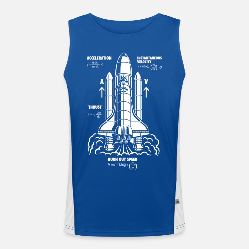 Rocket Propulsion Formula Nerdy STEM Rakete Geschenk Funktionelles Kontrast-Tank Top für Männer 
