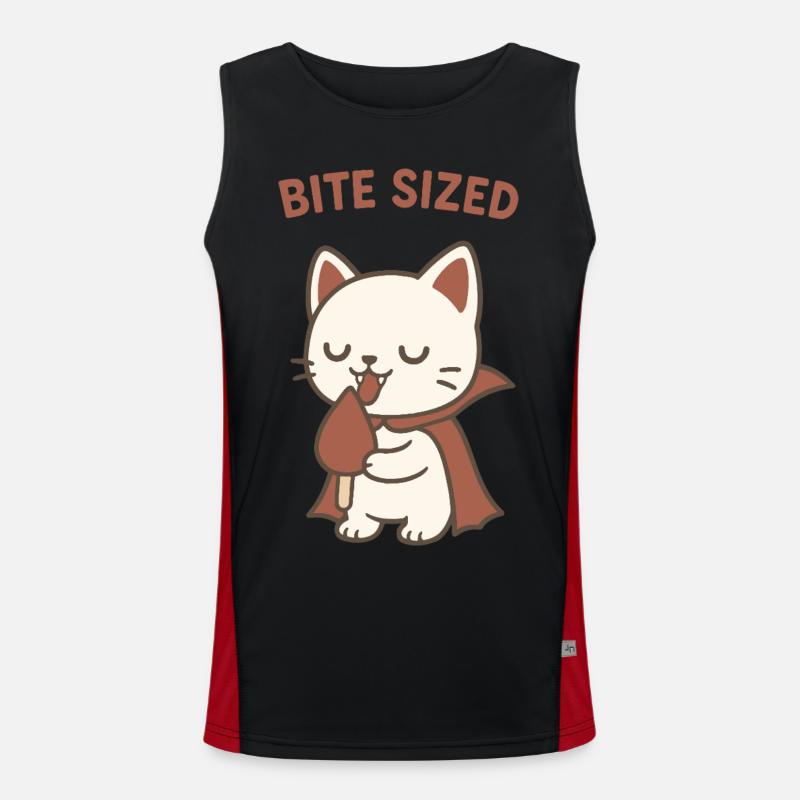 Bite Sized Kitty Popsicle Men's Functional Contrast Tank Top 