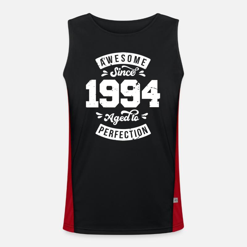 Vintage 1994 Geburtstag - retro 1994 Funktionelles Kontrast-Tank Top für Männer 