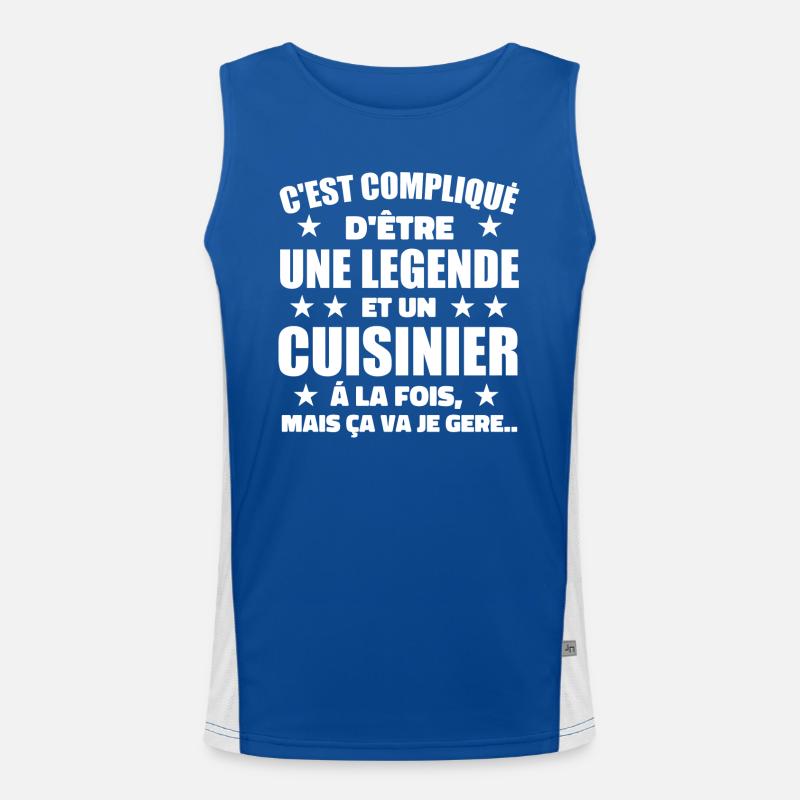 Legend & Cook Cook Geschenkidee Funktionelles Kontrast-Tank Top für Männer 